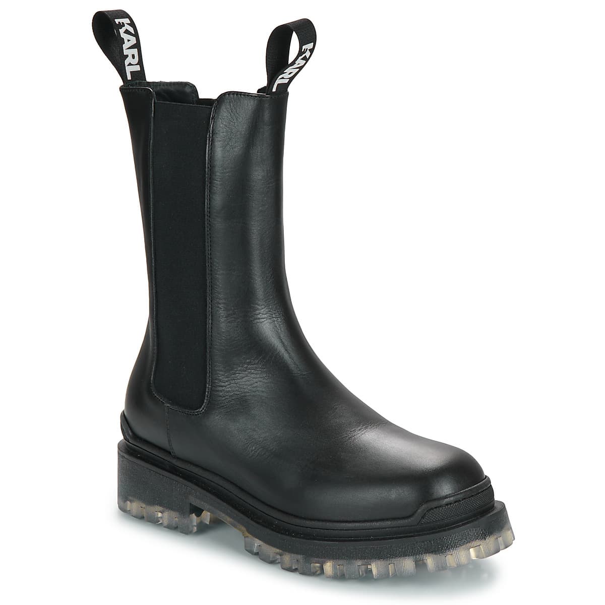Karl Lagerfeld BIKER II LONG GORE BOOT Černá