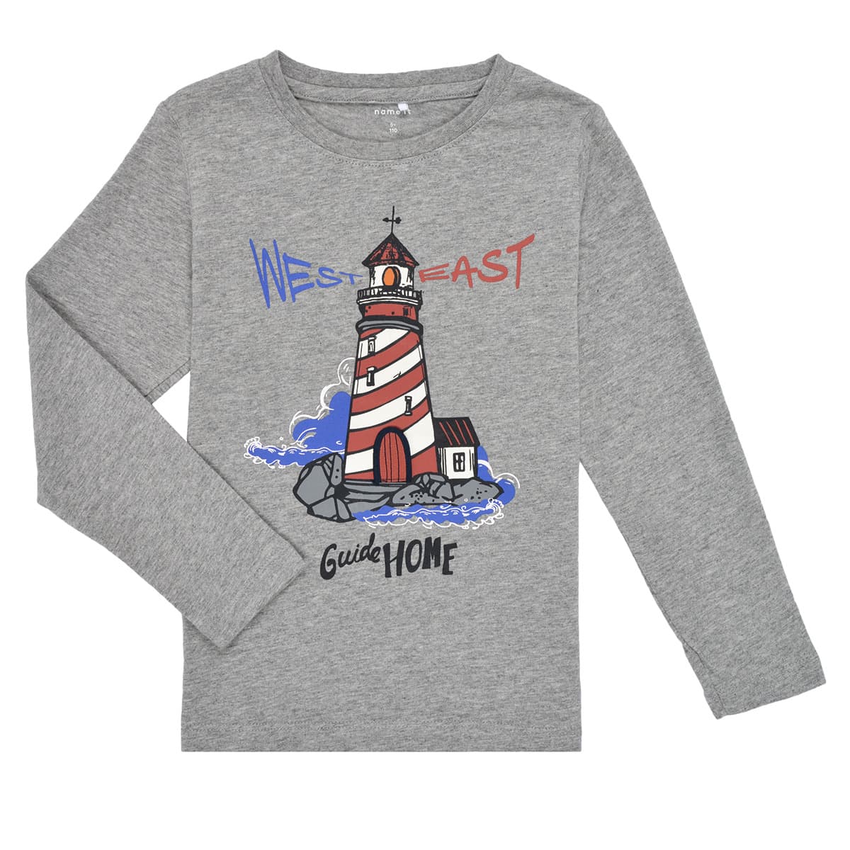 Name it NMMOLEG LS TOP Šedá