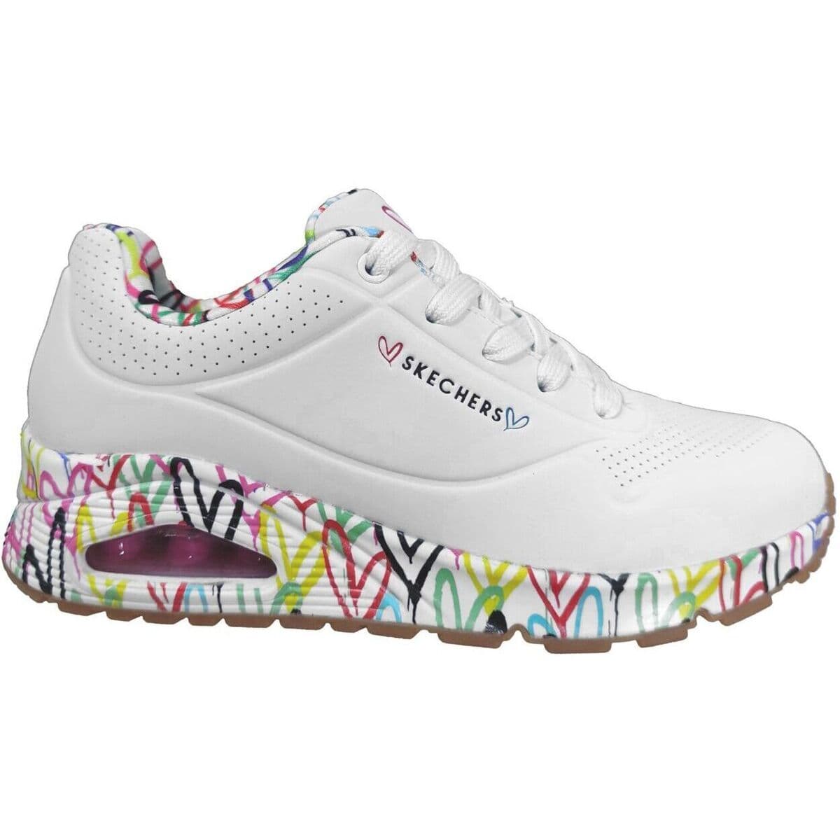 Skechers Uno loving love Bílá