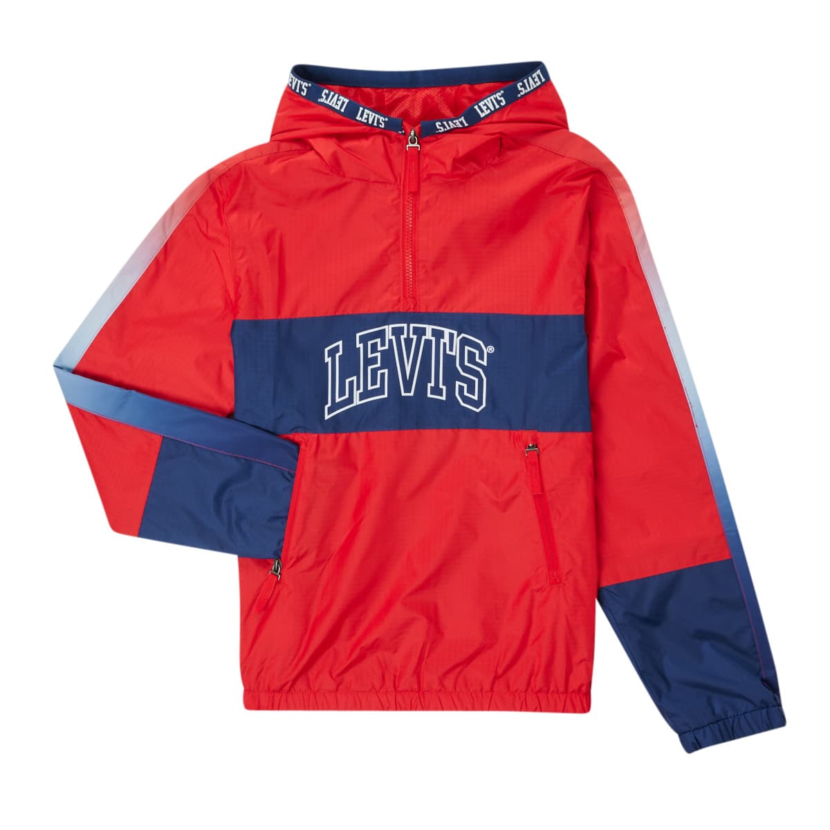 Levis HALF ZIP ANORAK JACKET Černá