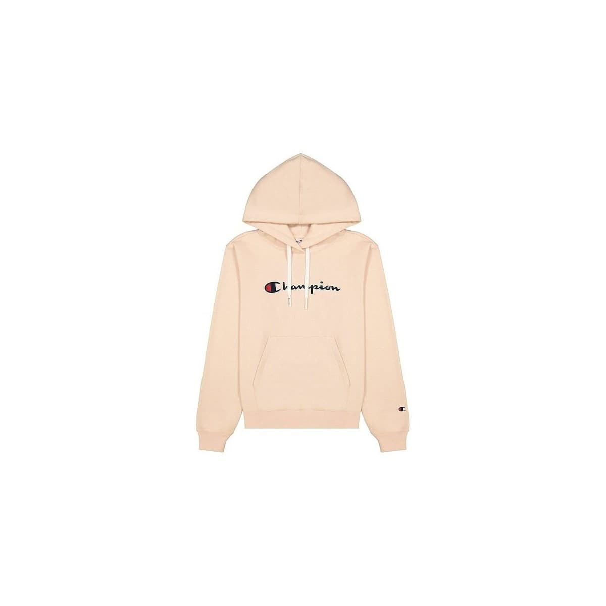 Champion Wmns Organic Cotton Blend Script Logo Hoodie Růžová