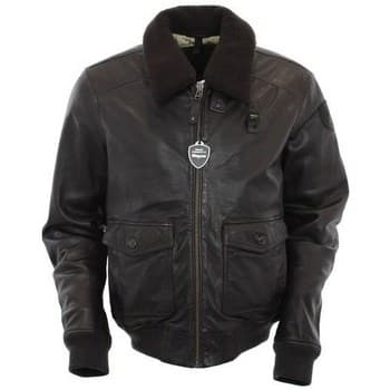 Blauer Kurtka Męska Skóra BLUL01285 Hnědá