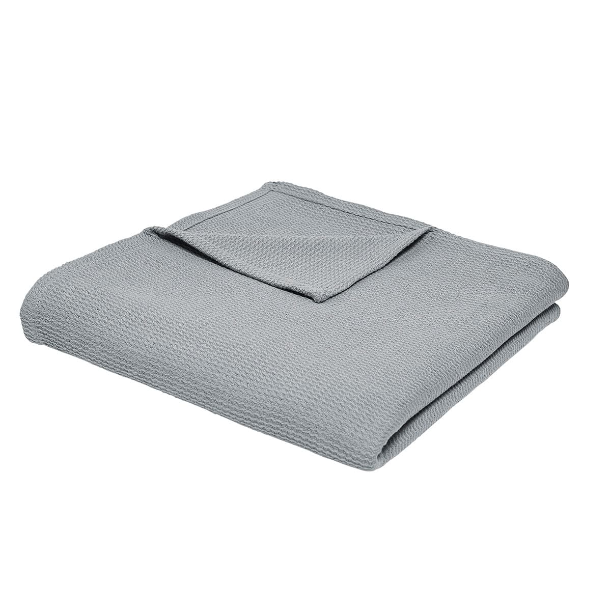 Today Jeté de Lit Nid d'Abeille 150/200 Coton TODAY Essential Acier Šedá