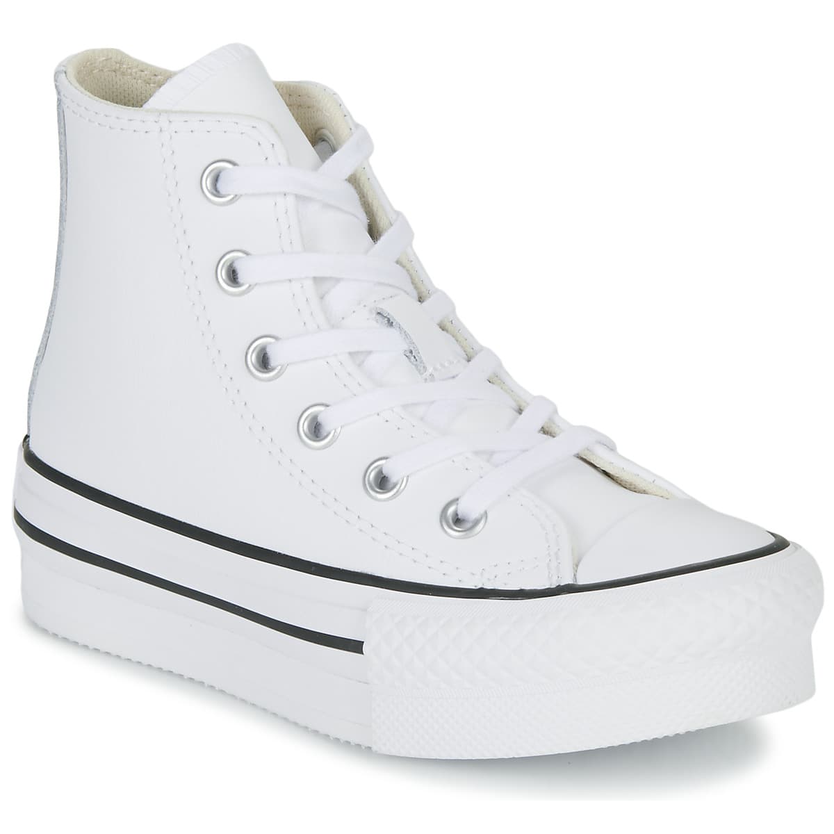 Converse Chuck Taylor All Star Eva Lift Leather Foundation Hi Bílá