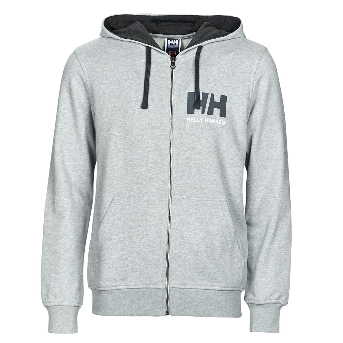 Helly Hansen HH LOGO FULL ZIP HOODIE Šedá