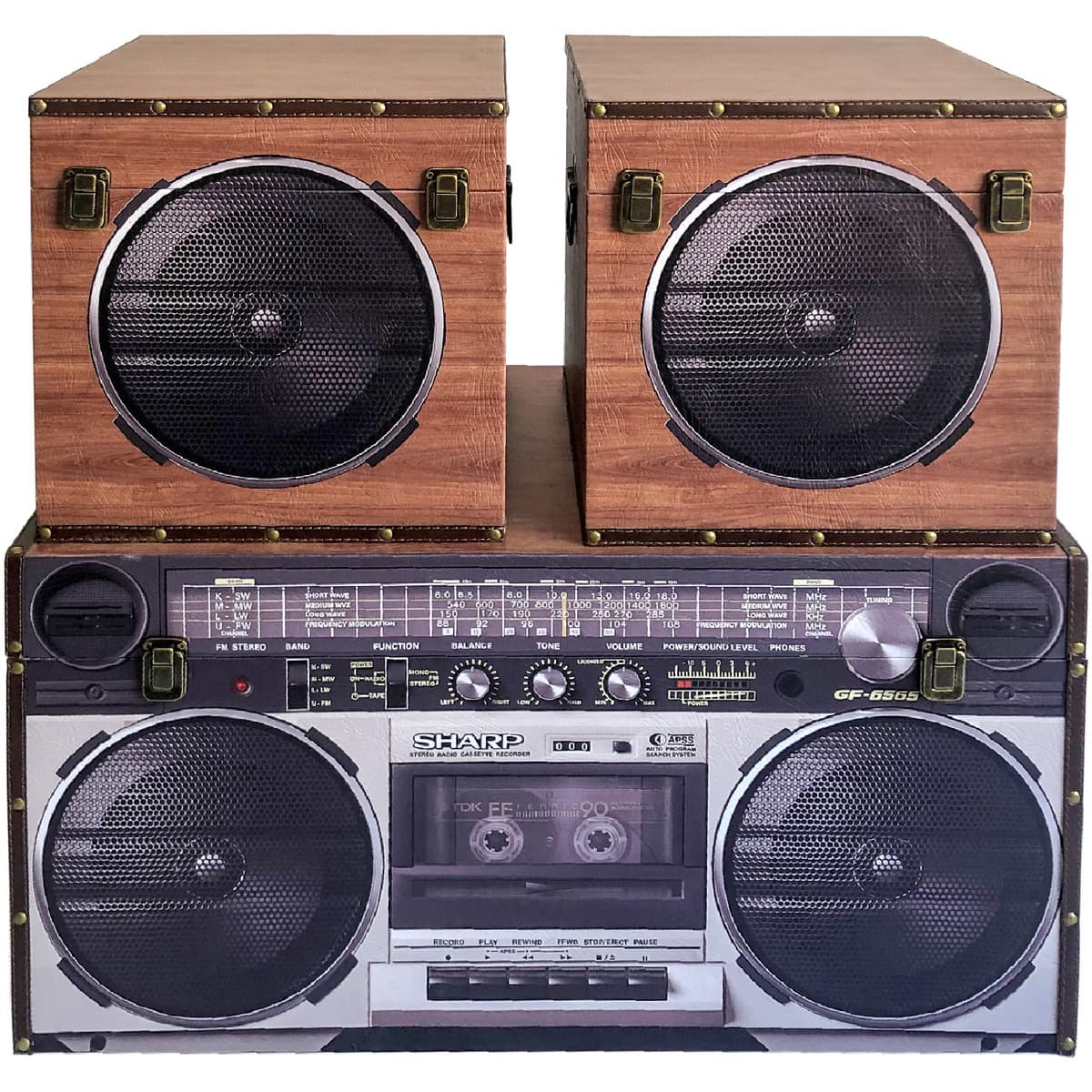 Signes Grimalt Krabice Hráč Reproduktor 3 Jednotky Hnědá