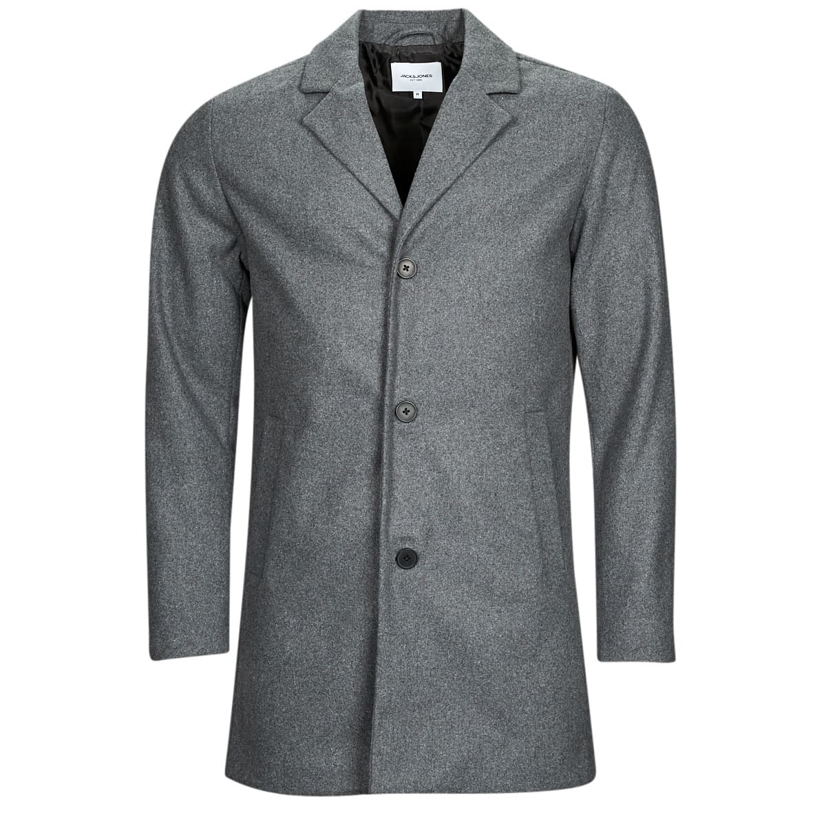 Jack & Jones JJTOMMY WOOL COAT Šedá