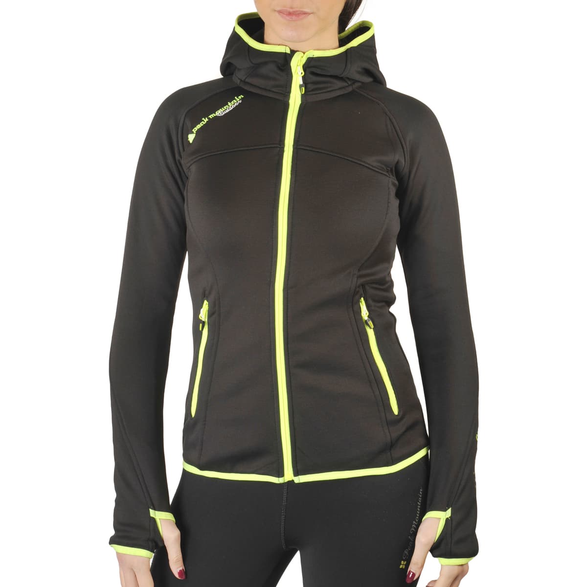 Peak Mountain Blouson polarshell femme ACAMPUS Černá