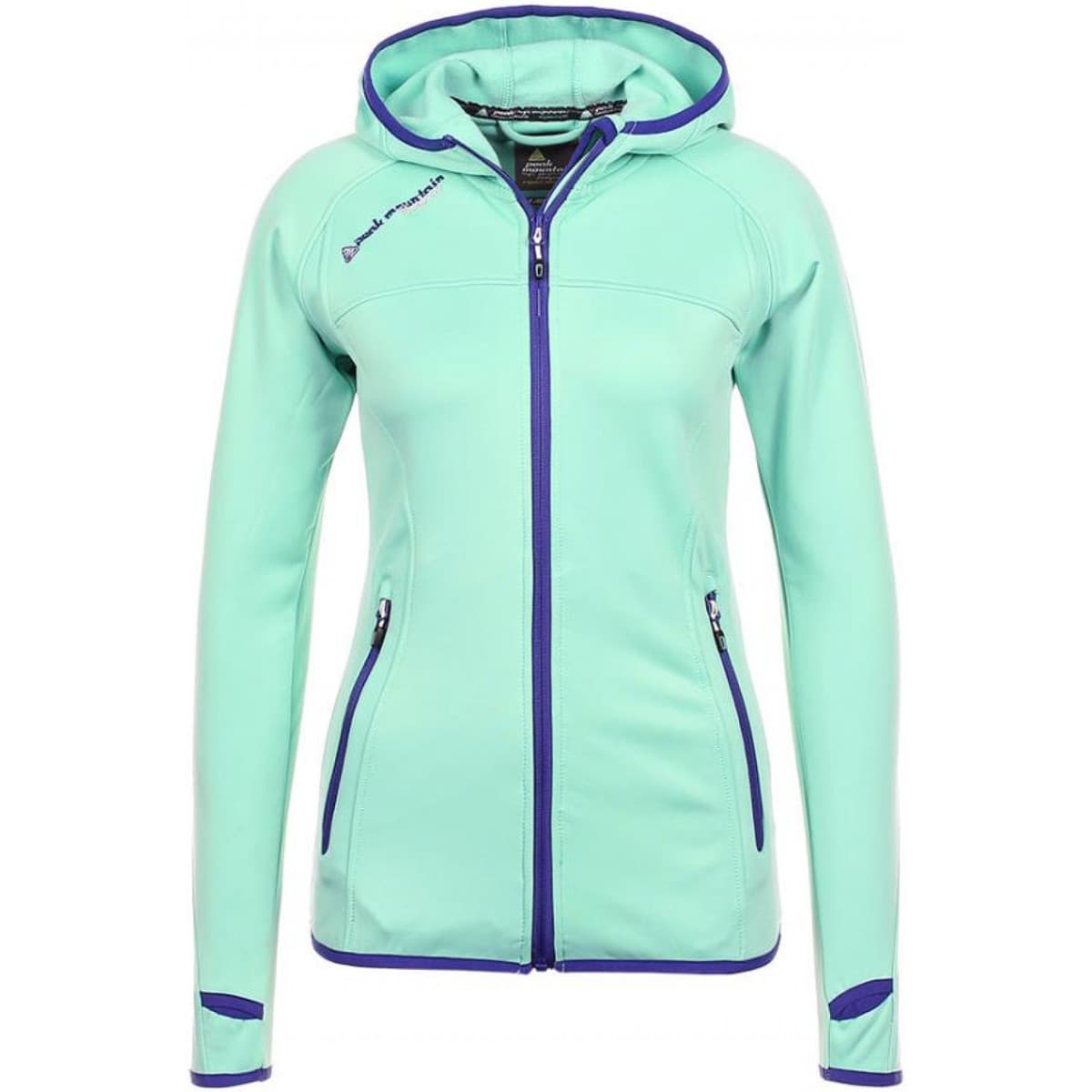 Peak Mountain Blouson polarshell femme ACAMPUS Modrá