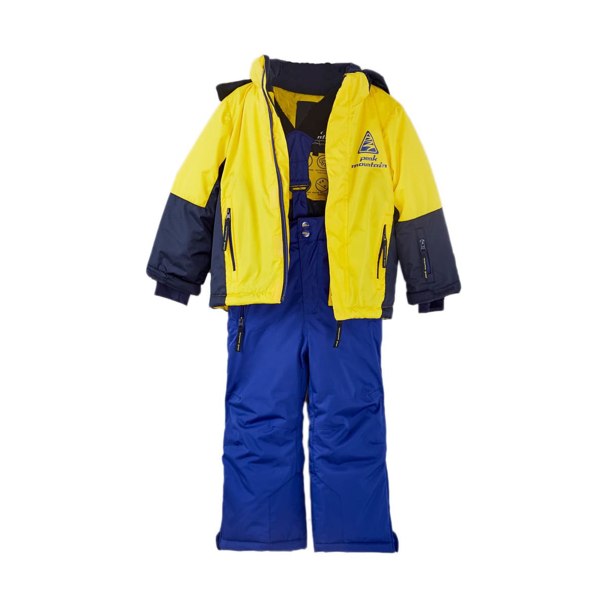 Peak Mountain Ensemble de ski garçon EROS Žlutá
