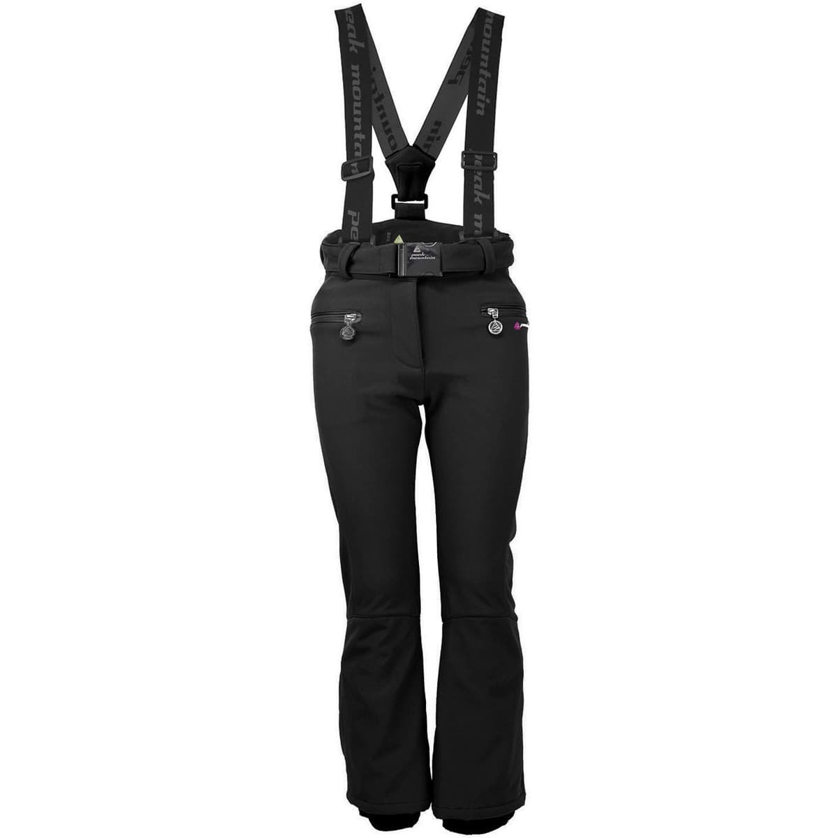 Peak Mountain Pantalon de ski softshell fille FAFUZZA Černá