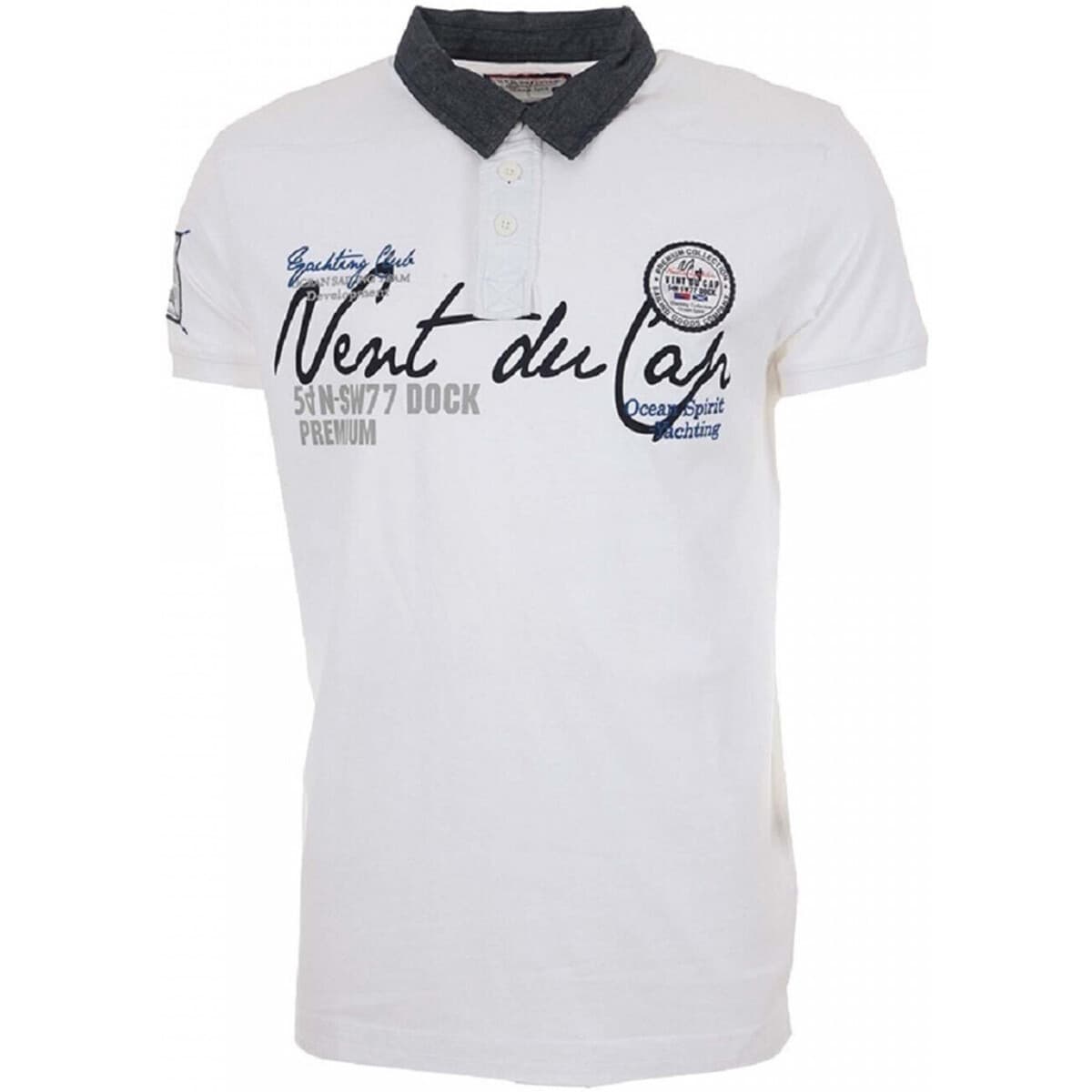 Vent Du Cap Polo manches courtes garçon ECAZURO Bílá