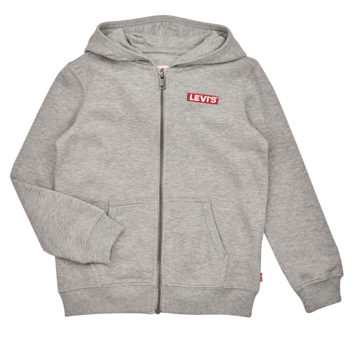 Levis LVN BOXTAB FULL ZIP HOODIE Šedá