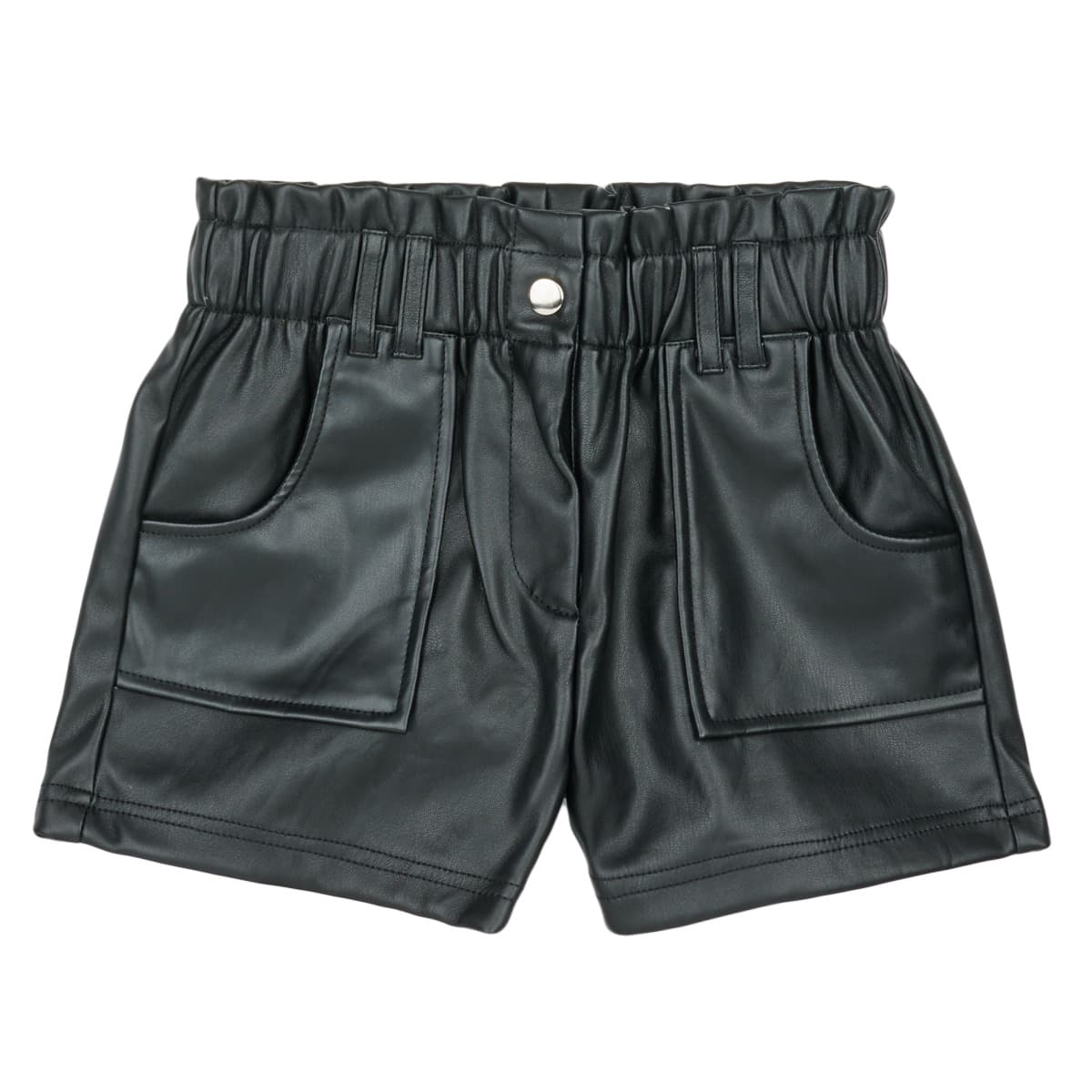 Only KOGSTEPHANIE FAUX LEATHER SHORTS CS OTW Černá