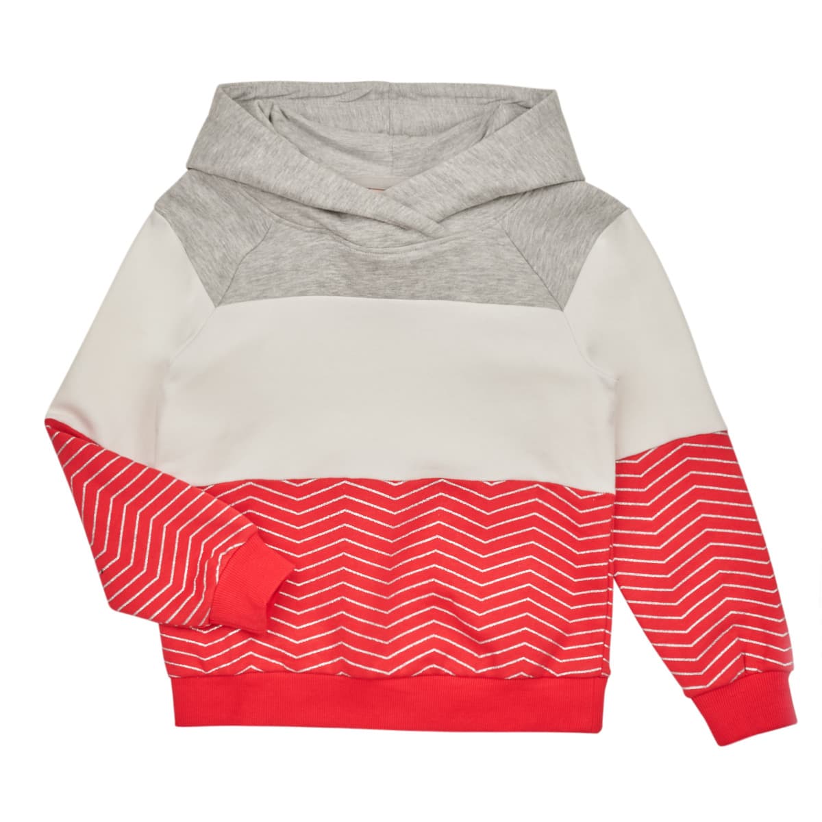 Only KOGMADDIE L/S BLOCK HOODIE CS SWT Růžová