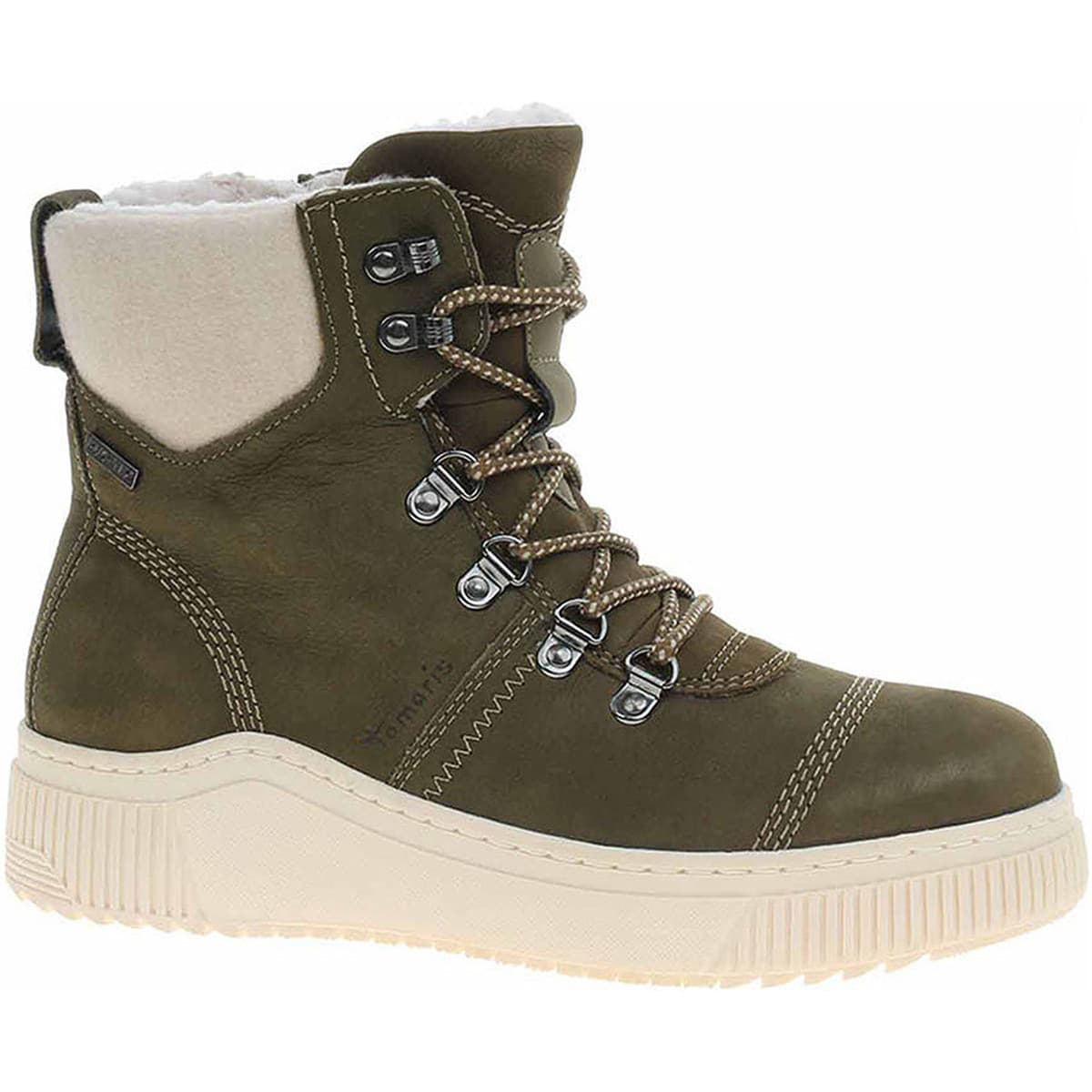 Tamaris Dámská kotníková obuv 8-86219-29 khaki Zelená
