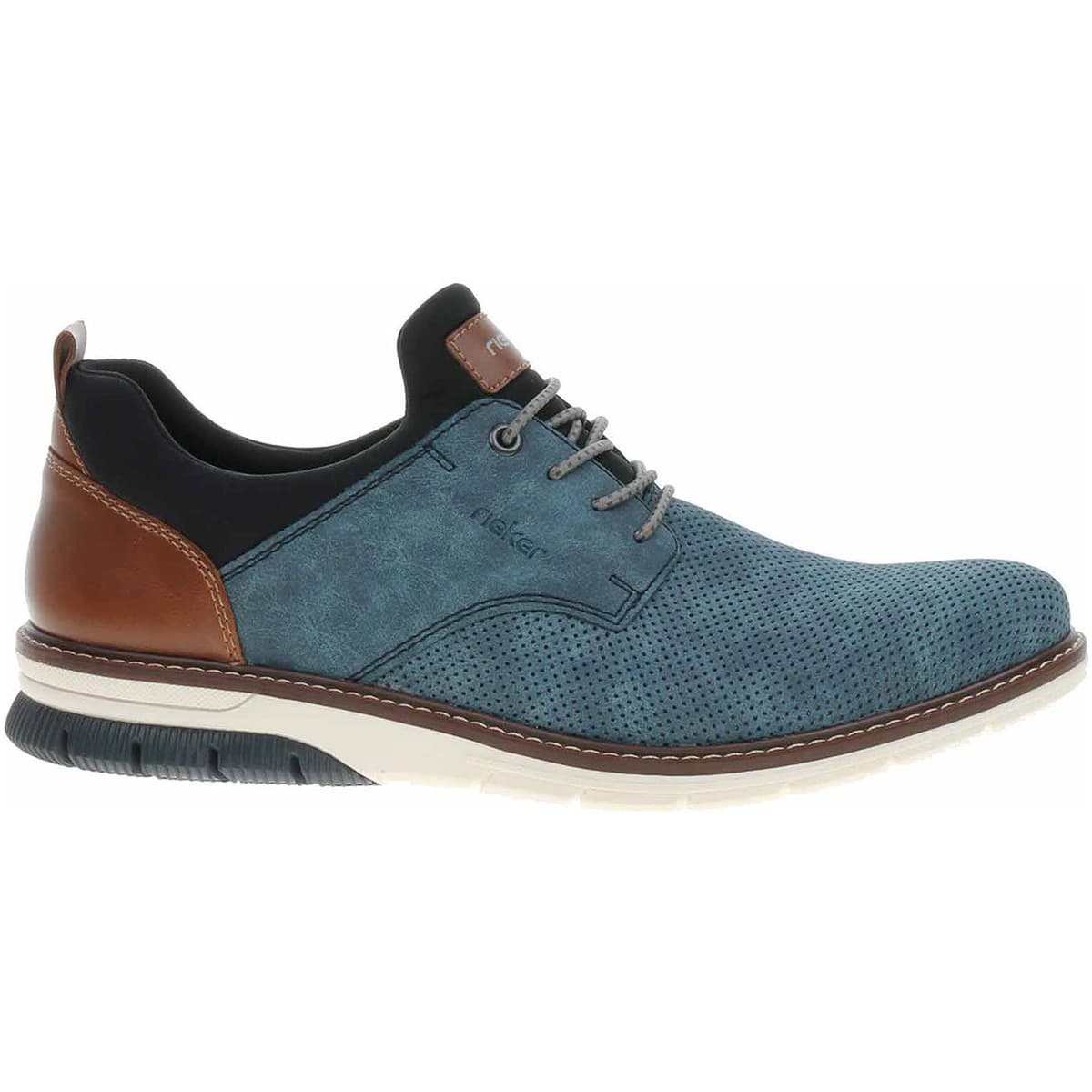 Rieker Pánské polobotky 14450-14 blau Modrá