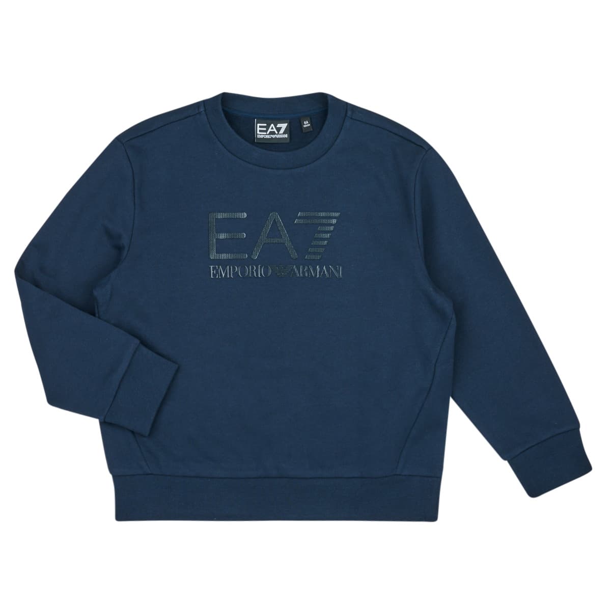 Emporio Armani EA7 VISIBILITY SWEATSHIRT 6DBM57 Tmavě modrá