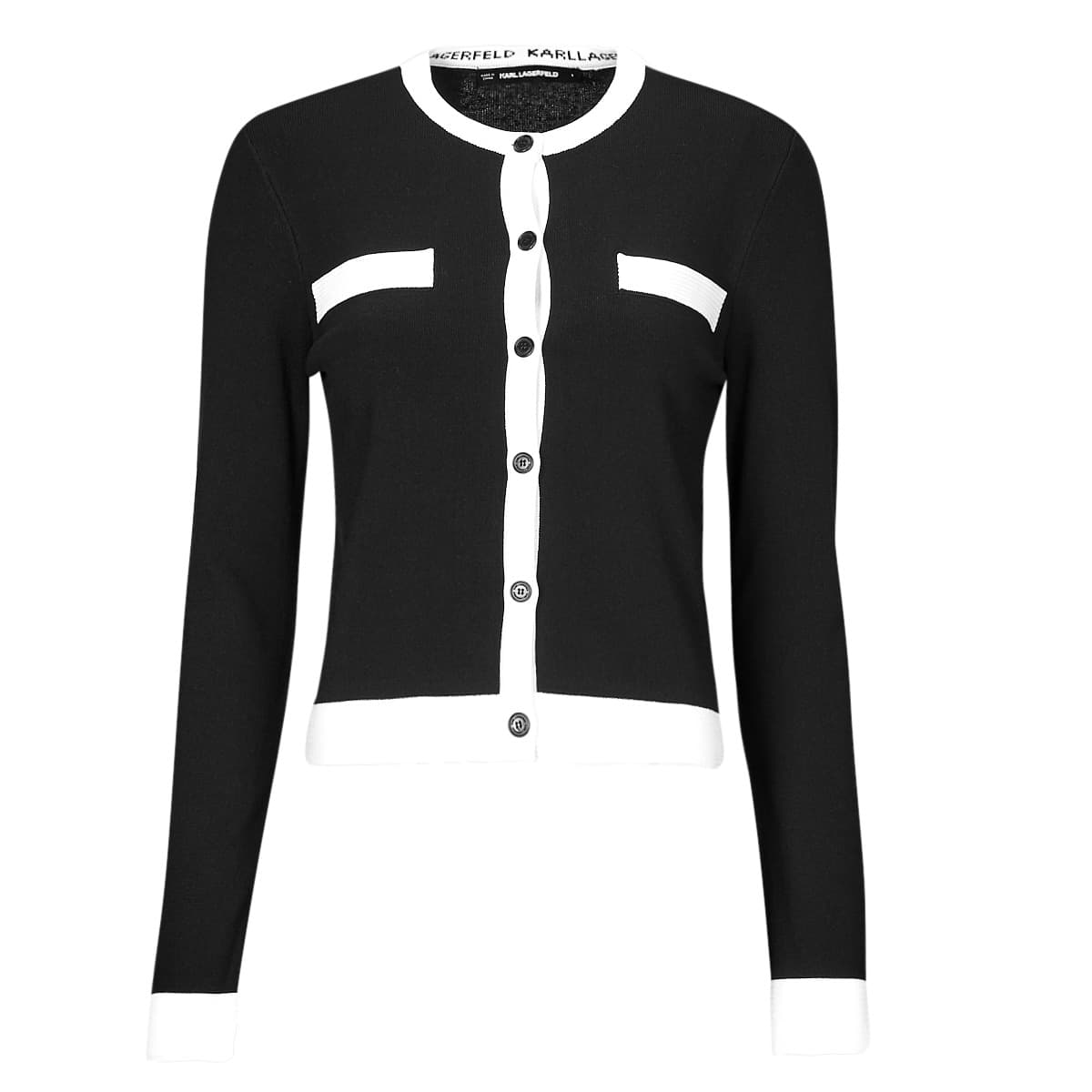 Karl Lagerfeld CLASSIC LSLV CARDIGAN Černá