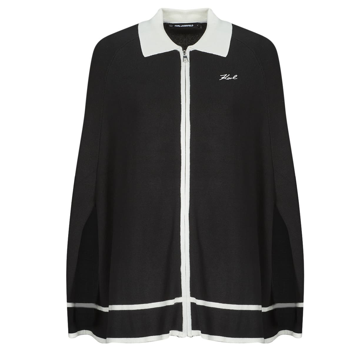 Karl Lagerfeld COLLAR CAPE Černá