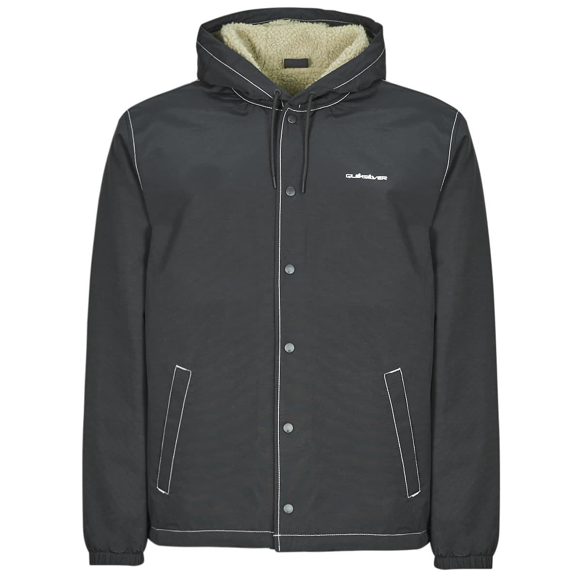 Quiksilver RAIN CLOUD WARM HOODED COACH Černá