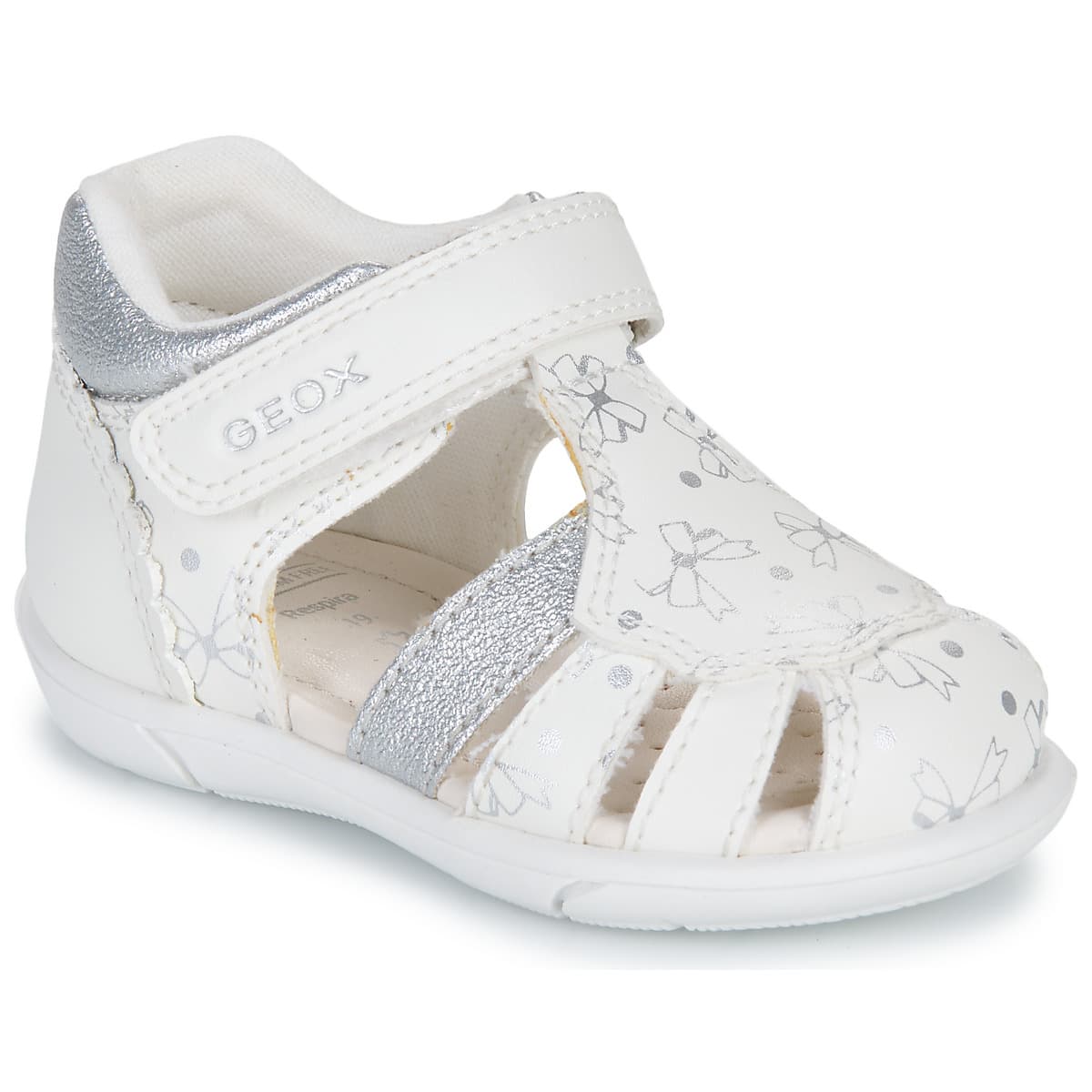 Geox B SANDAL ZAPITO GIRL Bílá