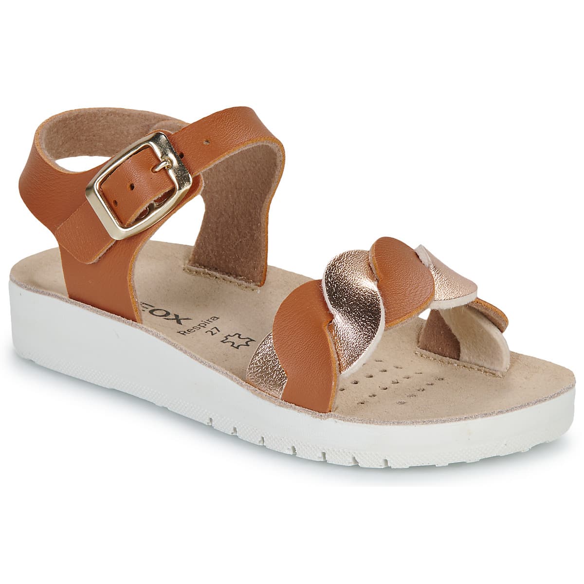 Geox J SANDAL COSTAREI GI Hnědá
