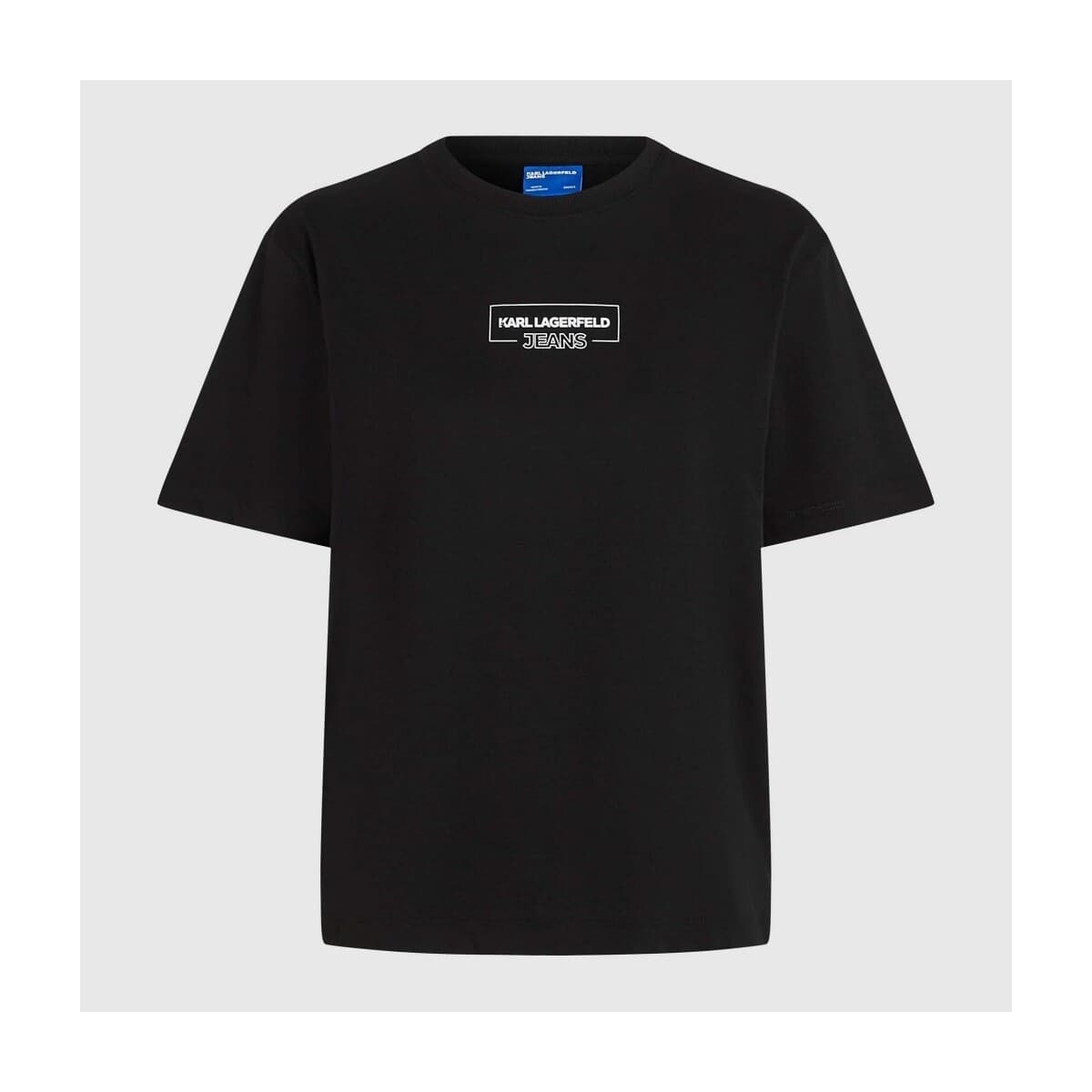 Karl Lagerfeld KLJ REG OUTLINE LOGO TEE Černá