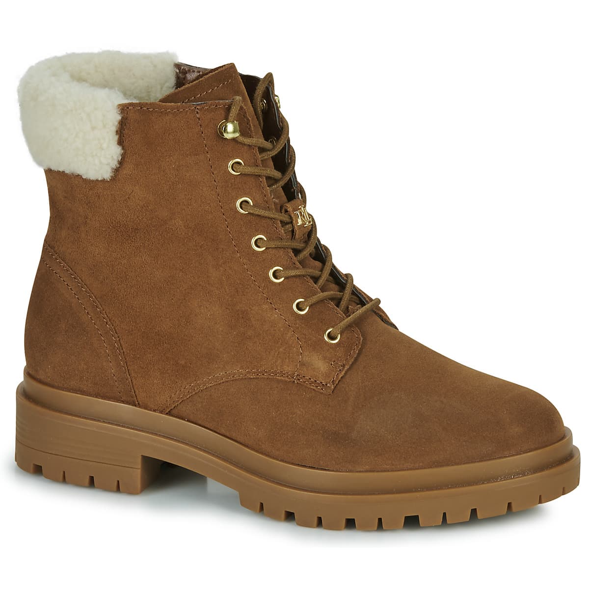 Lauren Ralph Lauren CARLEE-BOOTS-BOOTIE Hnědá