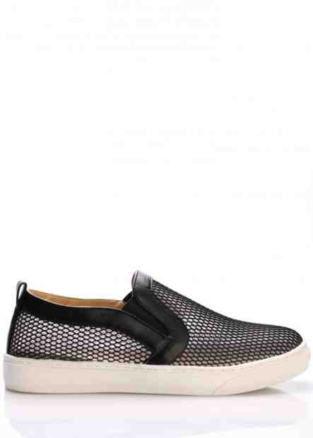 Černé síťované nazouvací tenisky Trendy too Velikost: 36