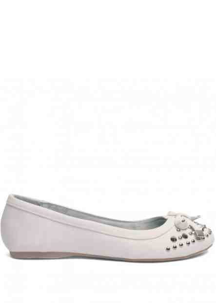 Bílé balerínky se cvočky Qube Velikost: 37