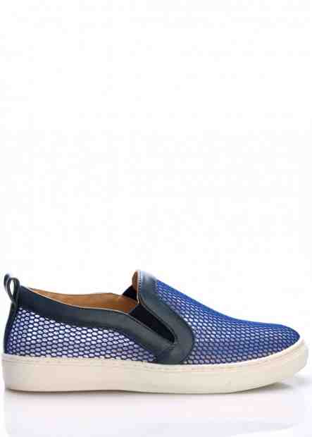 Modré nazouvací boty Trendy too Velikost: 36