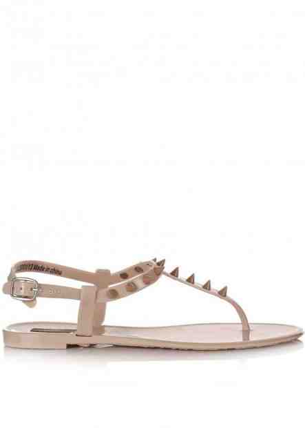 Park Lane Shoes Béžové plastové jelly sandálky s hroty Park Lane Velikost: 37