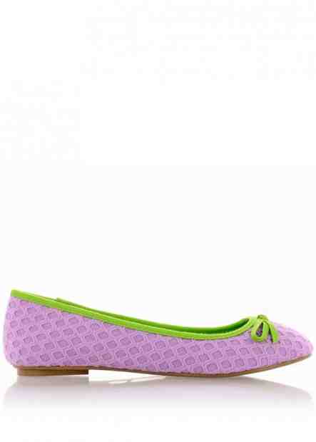 Pletené fialové baleríny Qube Velikost: 40