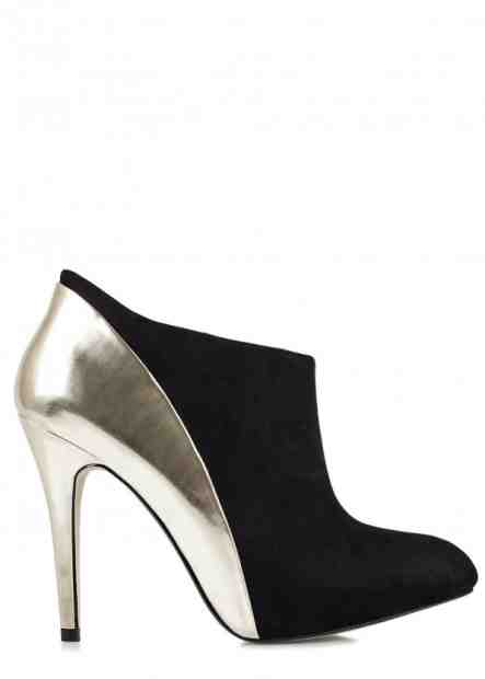 Černé kotníčkové boty na podpatku Timeless Paltiel Velikost: 36
