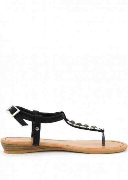 Sandále s hadím páskem Claudia Ghizzani černé Velikost: 36
