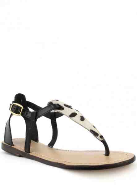 Laceys london Sandály z pravé kůže s leopardím vzorem Laceys Velikost: 36