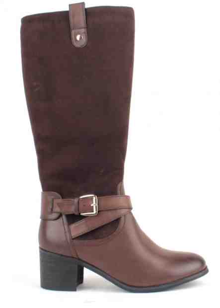 Hnědé semišové kozačky D’Angela Velikost: 36