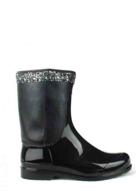 Černé italské nízké holinky s flitry M&amp;G Velikost: 36