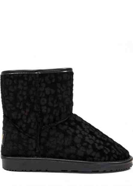 Break &amp; Walk Černé nízké válenky s pony vzorem Break&amp;Walk Velikost: 36