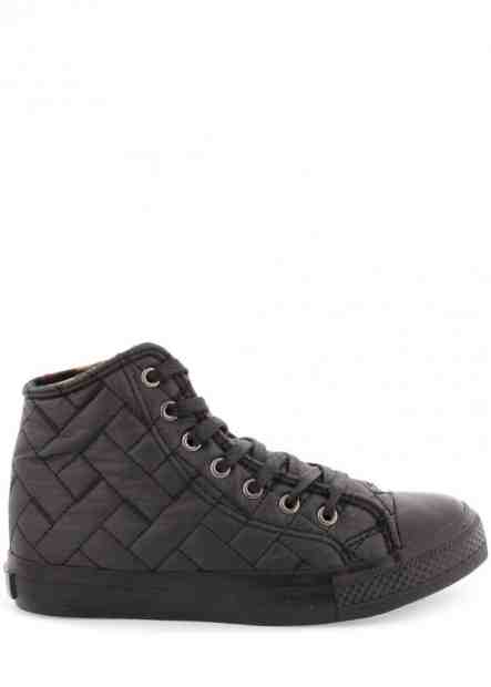 Černé prošívané kotníkové tenisky MTNG Velikost: 37