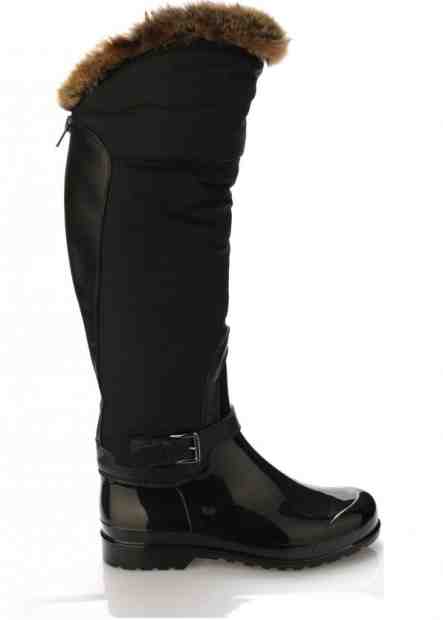 Černé italské vyšší holiny s hnědým kožíškem M&amp;G Velikost: 37