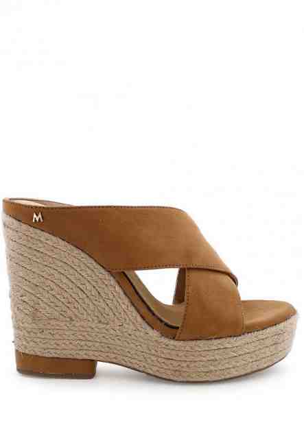 Hnědé dámské sandály na klínku MARIA MARE Velikost: 38