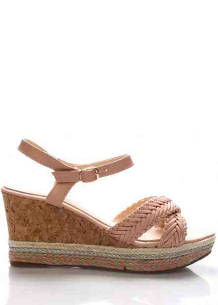 Letní sandály na korkové platformě Monshoe Velikost: 40