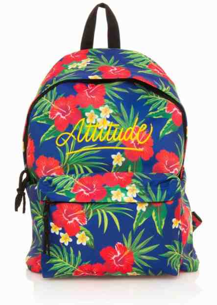 Modro zelený květovaný batoh MTNG