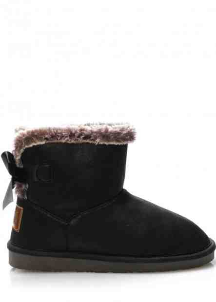 Break &amp; Walk Černé nízké válenky s mašličkou Break&amp;Walk Velikost: 36