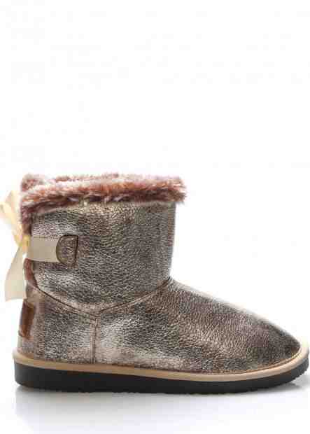 Break &amp; Walk Zlaté nízké válenky s mašličkou Break&amp;Walk Velikost: 36