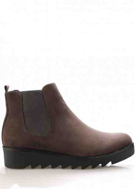 Šedé kotníkové boty s elastickou částí Claudia Ghizzani Velikost: 37