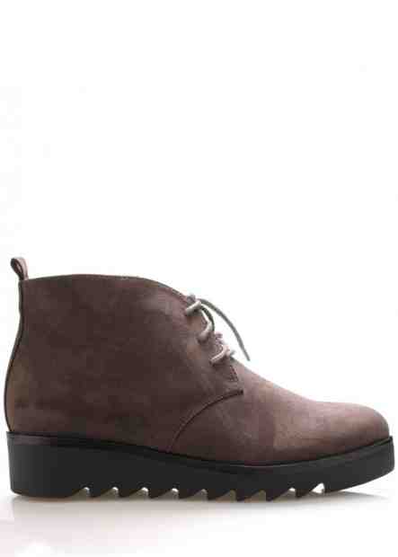 Šedé kotníkové boty s tkaničkami Claudia Ghizzani Velikost: 36