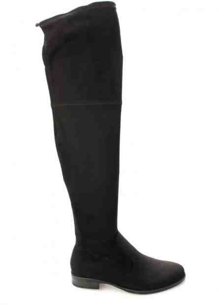 Černé elastické kozačky nad kolena Claudia Ghizzani Velikost: 36